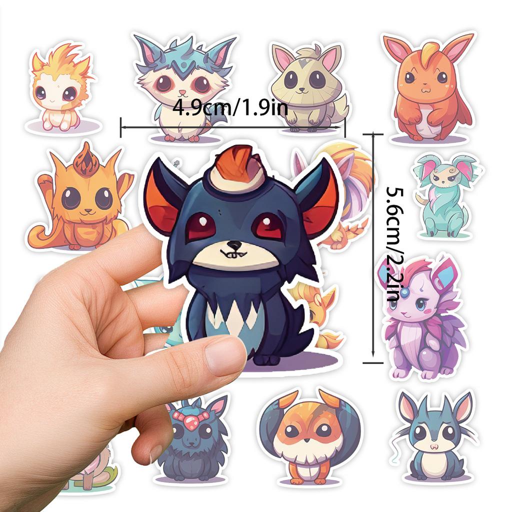 50 Fantasy Biology Series Graffiti Stickers DIY Stationery Stickers Water Cup Computer Waterproof Decorative Stickers