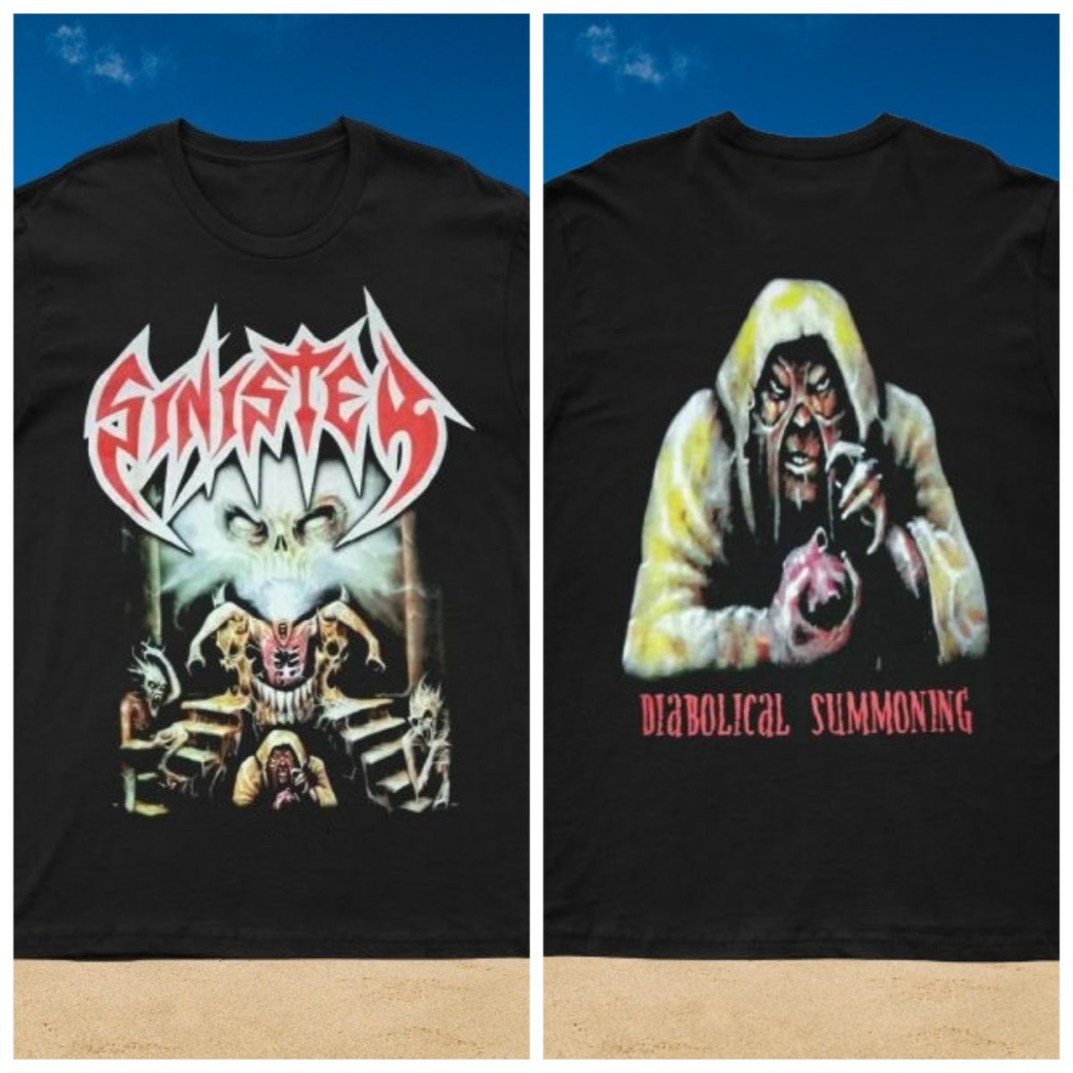 

2025 New SINISTER - DIABOLITAL SUMMING Printed Unisex Street Fashion Trendy Short Sleeve with Pure Cotton Round Neck 4XL