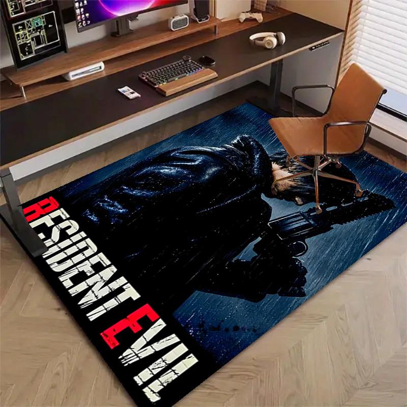 Resident Evil Printed Area Rug Carpet for Bedroom Living Room Home Decor Rugs Mat Non Slip Mat Rug for Bedside