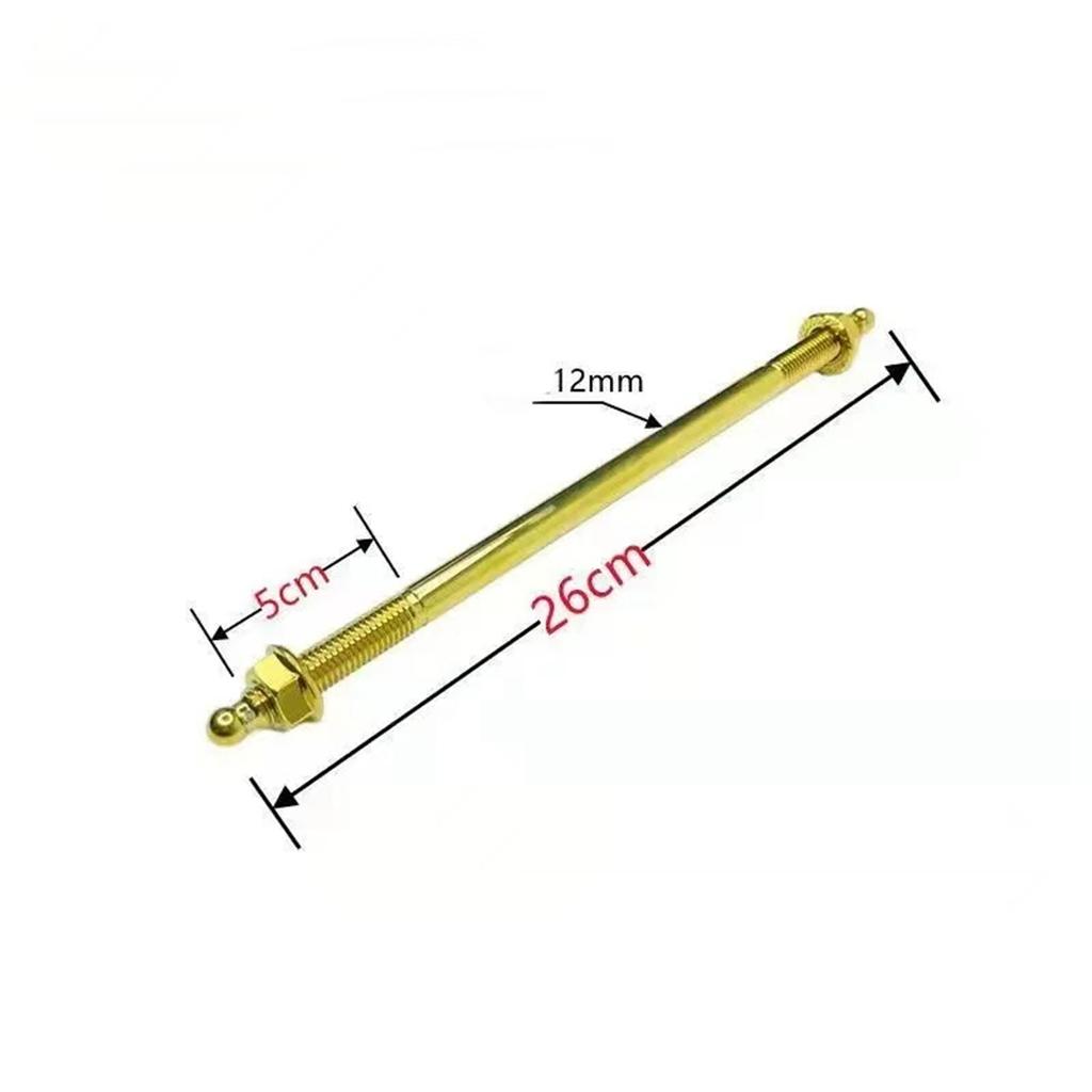 Silver/Multicolor/Gold M12 X 240mm - 400mm Titanium Alloy Front Wheel Axle Shock Axis For Honda Yamaha RSZ Niu Dirt Bike