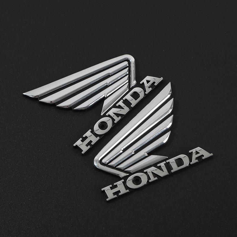Suitable for Honda Emblem Motorcycle Modified Fuel Tank Stickers Waterproof 3D ABS Badge HONDA Wings Logo Body Decoration Decals UO2