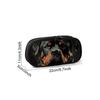 Hot Sales Dog Rottweiler Print Layered 3D Cartoon Fabric Pencil Case & Pen Bag Best Gift for Boys/Girls School & Office Use