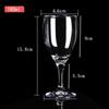 ZISIZ Transparent Acrylic Red Wine Glass
