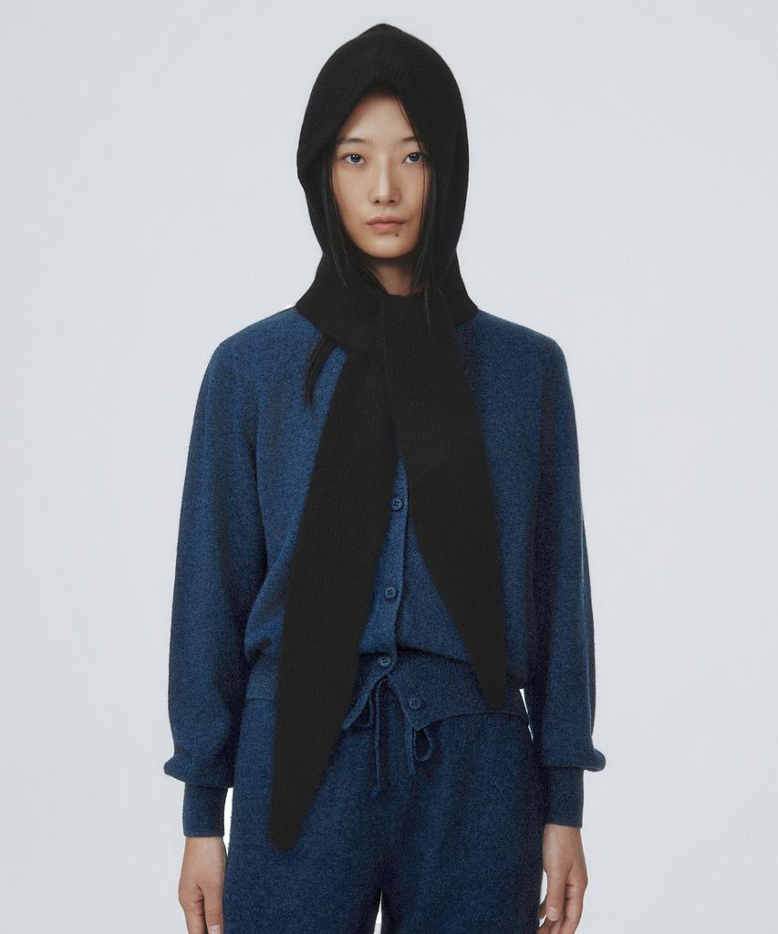 Eleuheuseu 100% Cashmere Hooded Muffler (Select 1 Of 4)