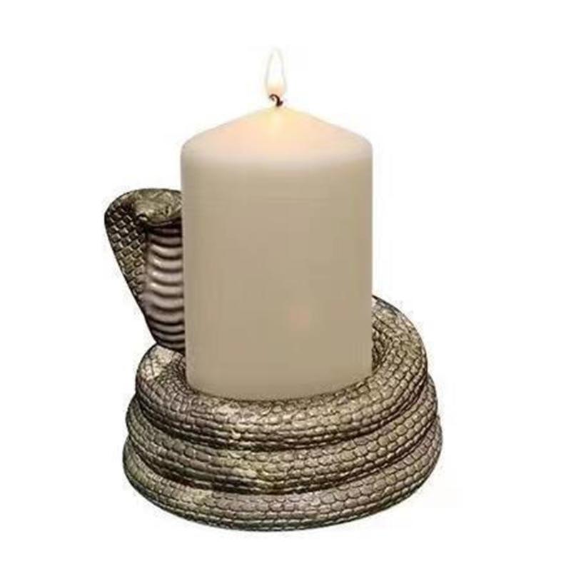 for  Candlestick Epoxy Resin Mold  Snake Shaped Candle Holder Silicone M