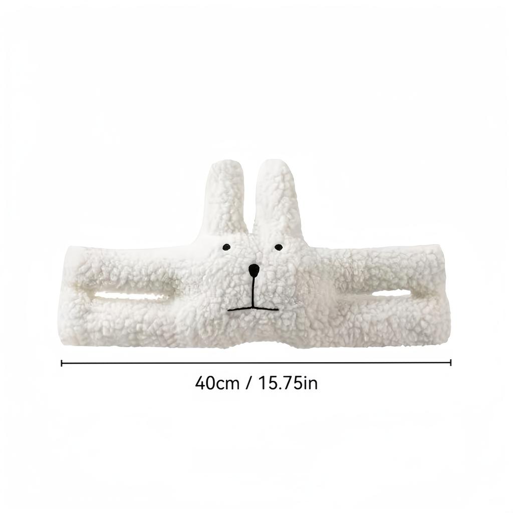 1pc Soft Fabric Door Stopper with Cute Rabbit & Bear Design - Prevents Loud Slamming, Finger Pinching Injuries or Pets