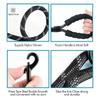 Dog Leash, Dog Training Leash, Padded, Soft Handle, Rope for Puppies and Small, Medium and Large Dogs, 1.2 and 1.5 and 2 Meters, Black