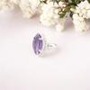Purple Iolite Gemstone 925 Sterling Silver Handcrafted Jewelry Engagement Ring RR-64-3
