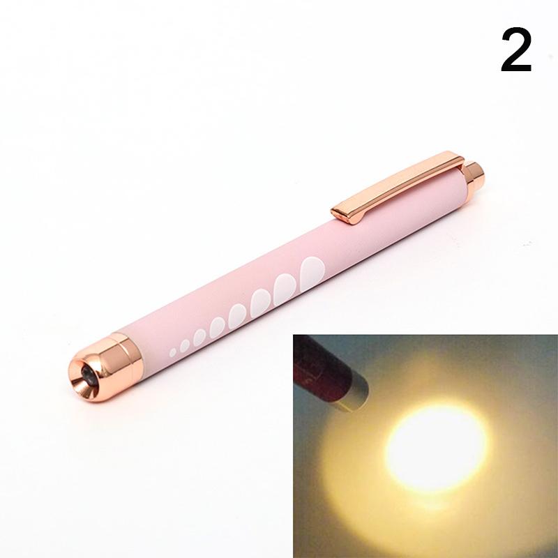 Mini Medical Pen Light Portable LED Flashlight Mini Torch White Yellow Light For Doctor Nurse Diagnosis Measurements Penlight
