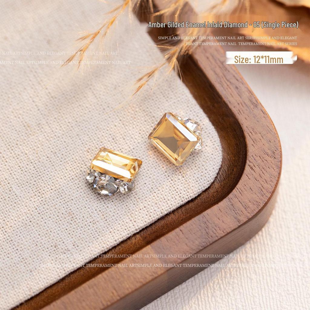 2026 Year of the Horse Luxury Alloy Nail Art: Zodiac Horse Glitter Zirconia Diamond Decorations for Fortunate Nails