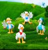 Miniature Showpiece Set For Home Décor, Cute Cool Duck Miniature - 4 Pcs