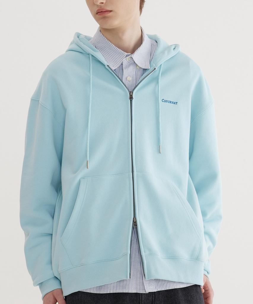 Covernat Small Authentic Zip-Up Hoodie Sky Blue