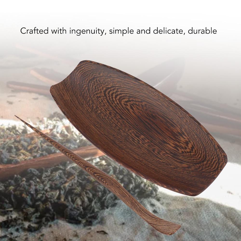 2pcs set Loose Leaf Teaware Tool Kit Wooden Material Tea Making Tool Kit Tea Scoop Set  Tea Making