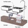 3+3 6-Stufen Ultrafiltrations-Wasserreinigungssystem Heimküche Wasserhahn-Reiniger Trinkwasserfiltration Haushaltswasserfilter