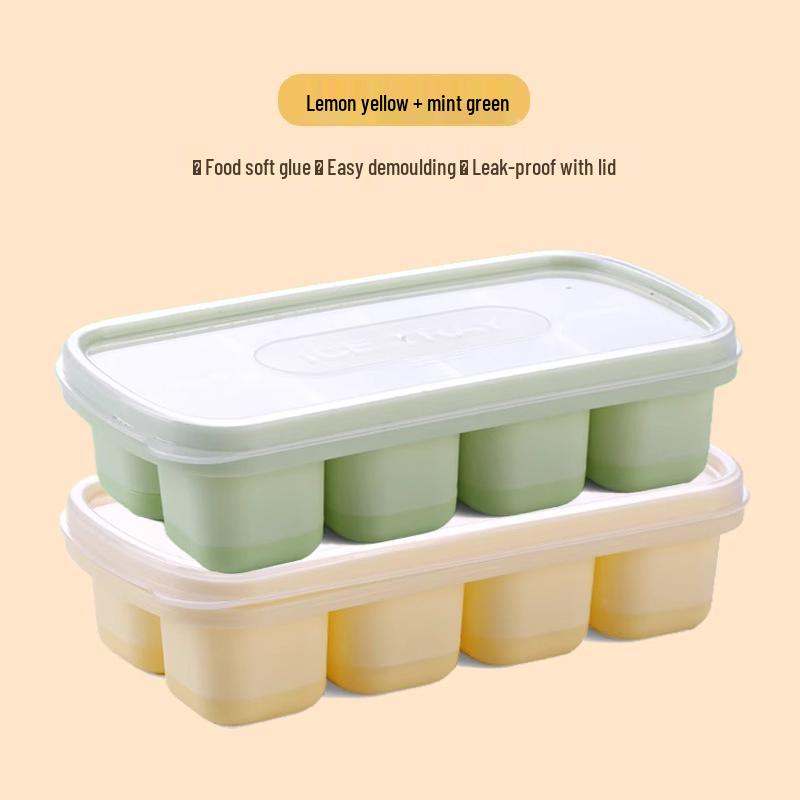 Food-Grade Silicone Ice Cube Tray for Home Use – DIY Quick-Freezing Ice Mold and Yogurt Ice Container