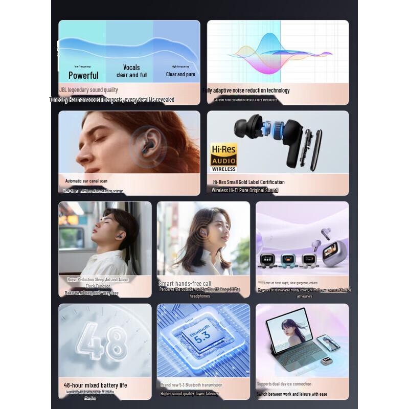 JBL LIVE BEAM 3 True Wireless Noise Cancelling Earbuds