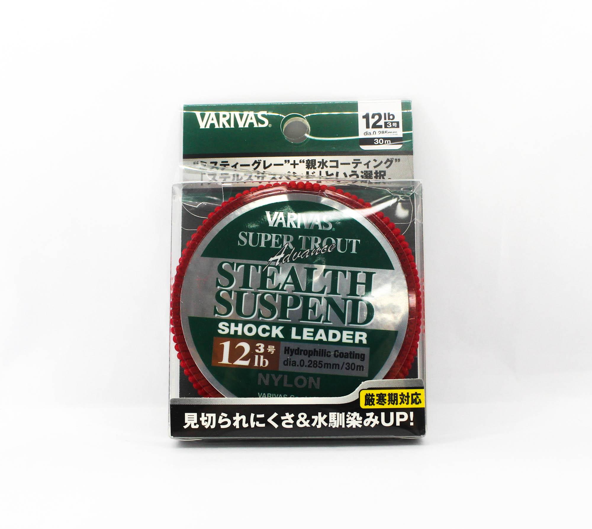 Varivas Nylon Super Trout Advance Stealth Suspend Leader 30m 12lb (1454) чистый