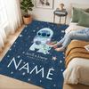 Personalized Name Stitch & Scrump Living Room Non-Slip Area Rug Soft Carpet for Bedroom Kids Playroom Sofa Office Home Decor Doormat
