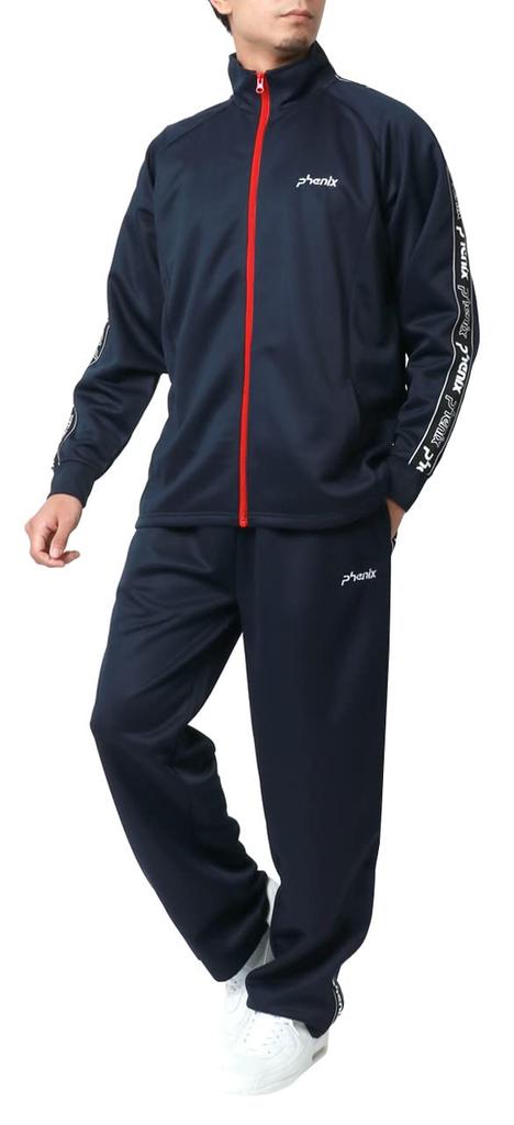 PHENIX Jersey Set with Brand Logo Perfect for Training and Size M Men's Tape, Loungewear, Navy, (0165030002)