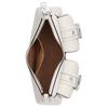 Coach Ashton 25 Silver Finish Detachable Shoulder Strap Zipper Closure Leather Shoulder Bag Medium Women shoulder bag Chalk CM079-SVHA