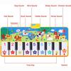 Musikalische Matten, Tastatur, Klavier, Spielmatte, Tanzfläche, Musikmatte, Tierdecke, Teppich, Spielmatte, frühes Lernspielzeug für Kinder, Babys, Kleinkinder (53,2 x 23,6 Zoll)