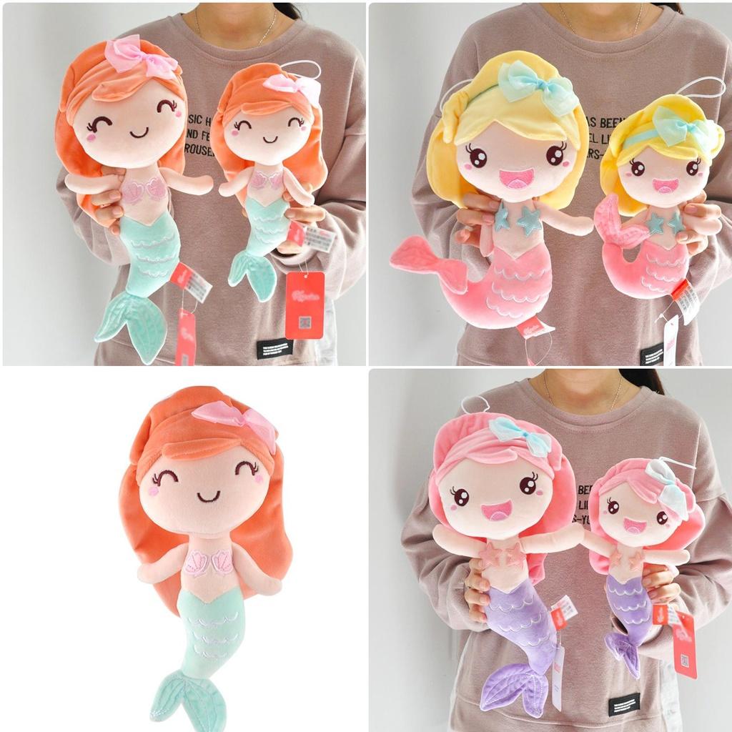 Soft And Cuddly Mermaid Princess Plush Toy With Long Hair For Girls