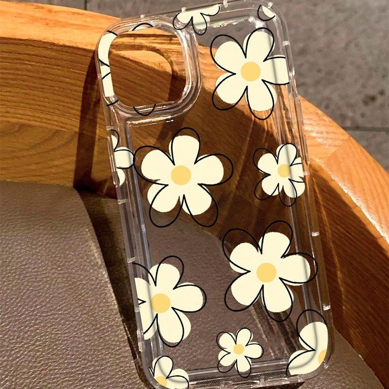 Ins Fresh Color Flowers for iPhone14/13Pro Phone Case Apple 16/15Promax Women 12