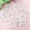 DIY Earring Hair Jewelry Accessories Frosted Semi Transparent 10pcs DIY Making 5 Petals Flower 28.5mm Handmade Material Receptacle  Jewelry Accessory