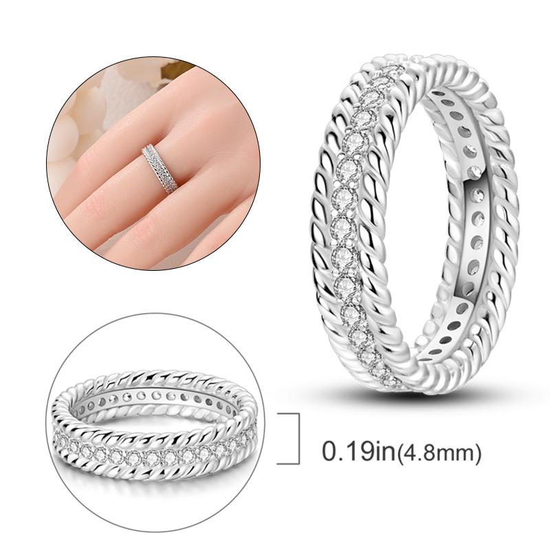 New Authentic Rings Copper Popular Fashion Vintage Stackable Ring Ideal For Women Copper Wedding Ring Jewellery Gift