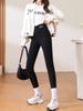 Leggings invernali eleganti Pantaloni a vita alta Leggings termici in velluto da donna Ispessiti Casual Pantaloni caldi Pile Elasticizzato Abiti spessi
