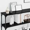Console Table Black Oak Look 200 X 29 X 75 Cm