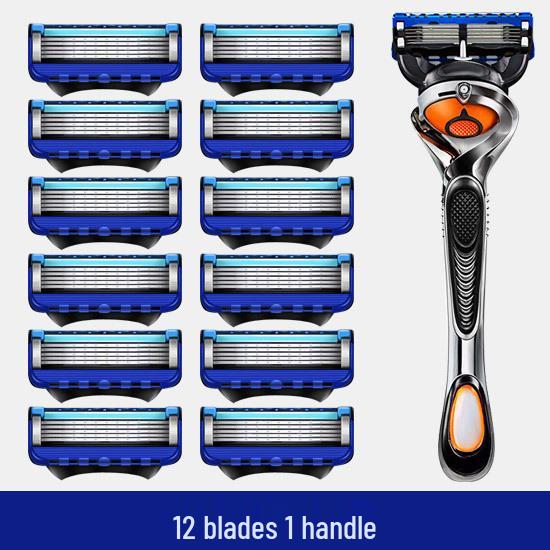 High-Quality Five-Layer Blade Men's Manual Razor - Universal Fit Gillette Head