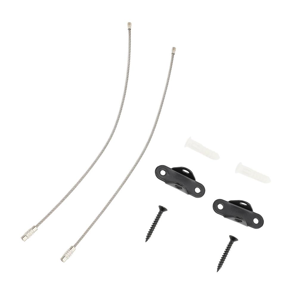 Furniture Anchors Stainless Steel Cabinet Wall Anchors Adjustable Anti Tip Furniture Safety Straps Kit for Home