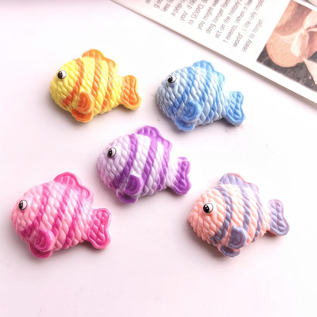 Cute Resin Ocean Fish Cartoon Pendant & Brooch Keychain Accessory