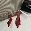 Fashion Baotou Sandals 2025 Spring And Autumn New Pointy Bow Temperament High Heels Socialite Fashion After Empty Shoes Women