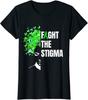Mental Health Month Green Ribbon Fight The Stigma Ladies039 Crewneck T-Shirt