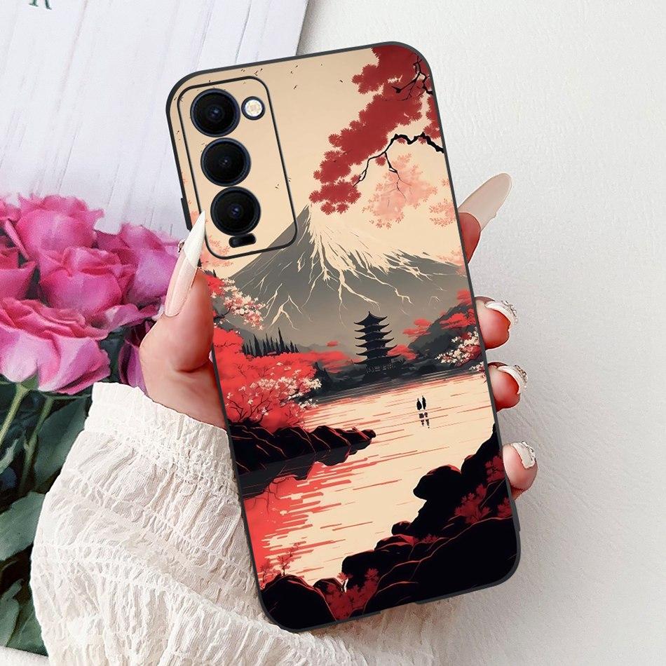 Für Tecno Camon 18 18P 18T Cooles Drachen-Tiger-Bemaltes Handyhülle Für Tecno Camon18 P 18 18T Weiche Silikon-TPU-Hüllen