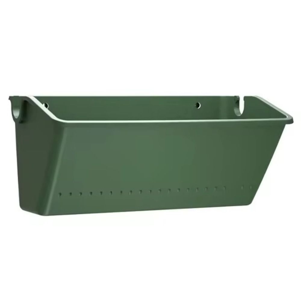 Green Planting Box Plastic Plant Flowerpot Outdoor Wall Hanging Planter  Garden Decoration
