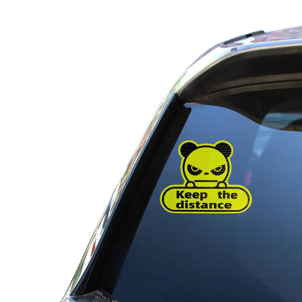 Generic Reflective Car Decal | Distance Retention Adhesive, High Visibility Car Decal, Self Adhesive Car Sticker for Cars, Motorcycles, Trucks