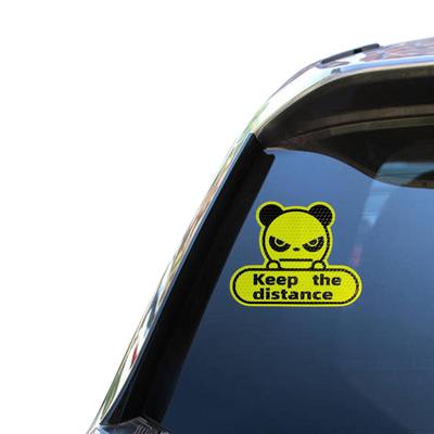 Reflective Car Decal - Keep Distance Sticker | High Visibility Car Decal, Self Adhesive Car Sticker for Cars, Motorcycles, Trucks