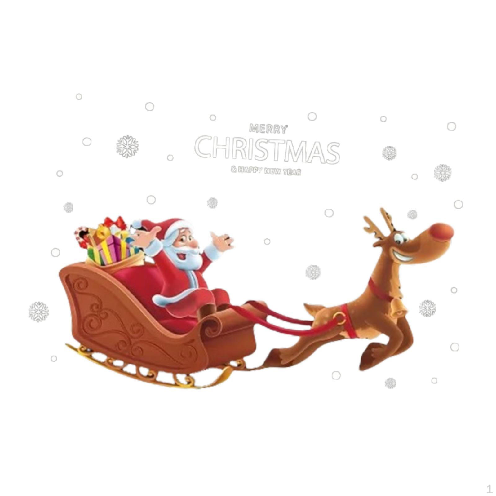 

Рождественские наклейки на окна Наклейки на стены Гостиная Рождественский декор для дома Офисные наклейки Стекло