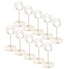10pcs Table Number Holder Round Base Electroplating Process Elegant Cute Shape Home Ornaments for Weddings