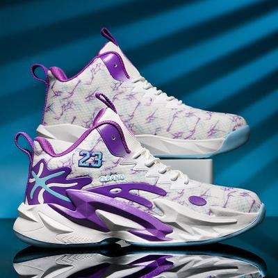 Cross-border New Youth Older Children Sports Students Sports Leisure Running Junior High School Students Basketball Tide Shoes Actual Boots