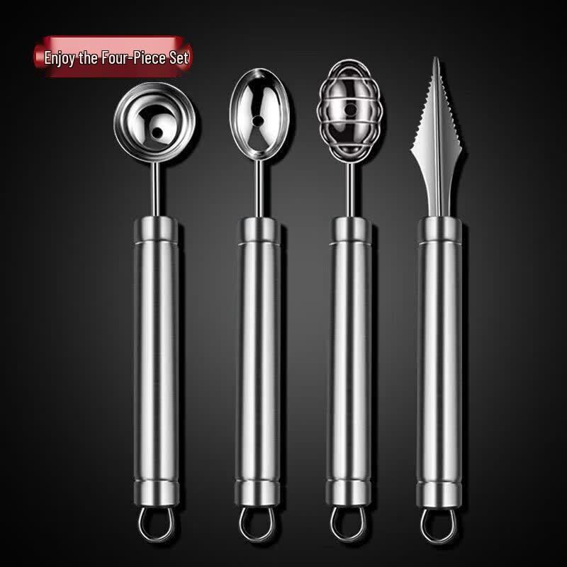 304 Stainless Steel Fruit Carving & Scooping Set