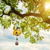 Bee Windchime Small Lovely Ornamental Bee Wind Chime with Hook Hanging Bell for Garden