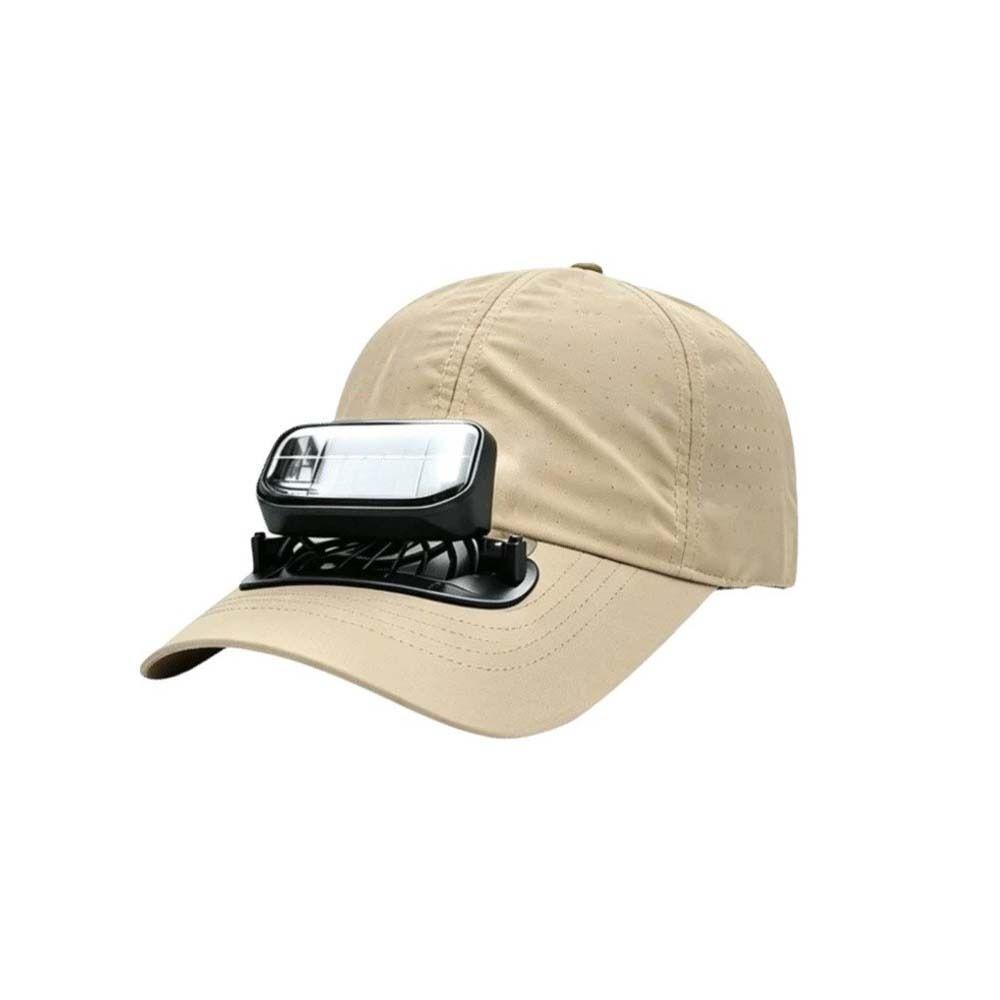 Portable Solar Powered Fan Baseball Cap Adjustable Long-lasting Rechargeable Fan Hat Breathable Versatile for 3.7V/300mAh