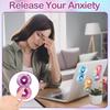 Fulmoon 120 Pcs Calm Anxiety Sensory Stickers Textured Sensory Strips Tactile Rough Calm Sensory Stickers Adhesive Tactile 8 Shaped Fidget Tool for
