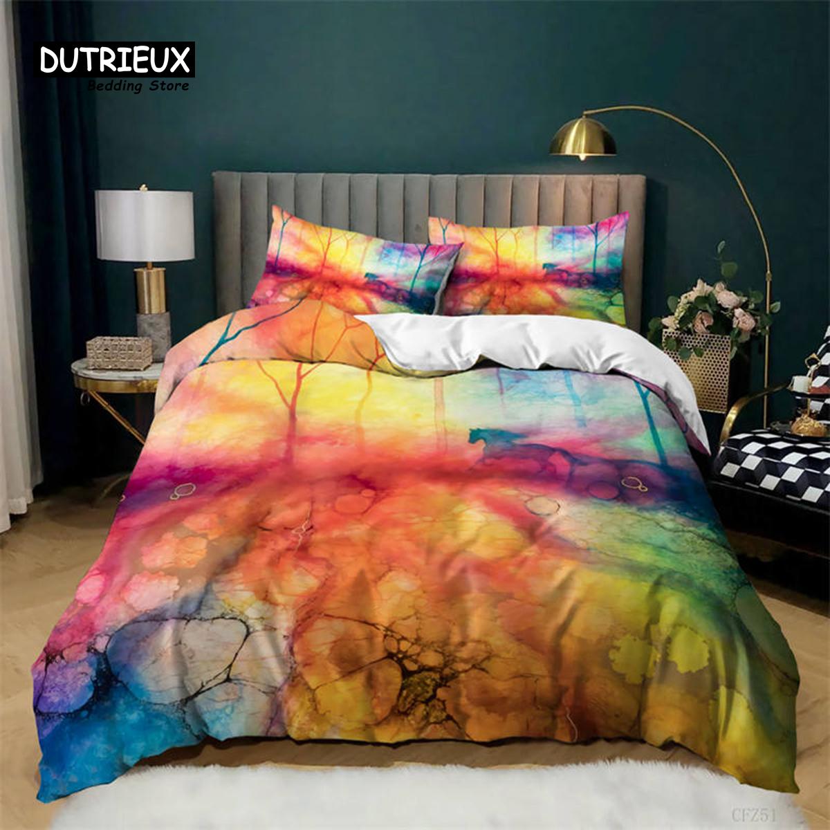 

For Kids Adults - Nature Tree of Life Duvet Cover Microfiber Mystery Gothic Bedding Set Exotic Celtic Knot Quilt Cover King Queen EU single(135x200cm)
