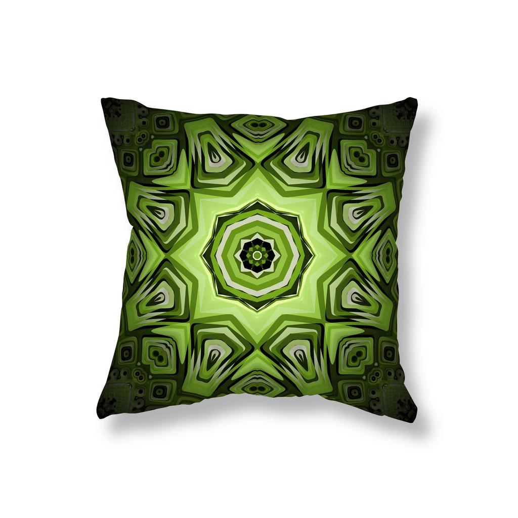 Mandala-Druck Kissenbezug Sofa-Dekor Zimmer Nachttisch Büro Gaming-Stuhl Kissen Zuhause 45x45cm