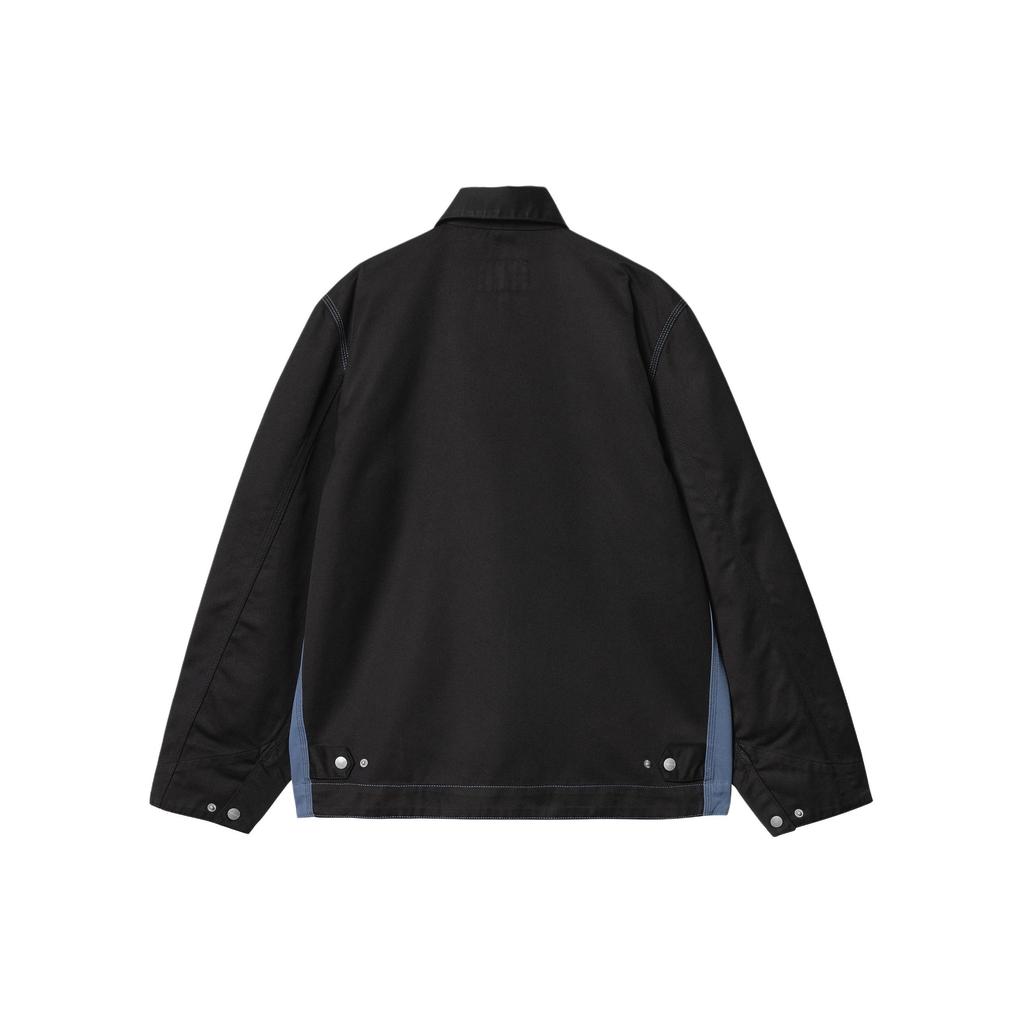 Carhartt WIP SS24 Module Script Jacket Front Zipper Embroidered Logo Long Sleeve Jacket Unisex Jacket Blue I032977-23M-01